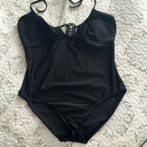 All black 1 Piece Swim Suit